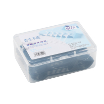 Floss bamboo charcoal family ultra-fine disposable toothpick flat bow round round thread floss stick custom box 50