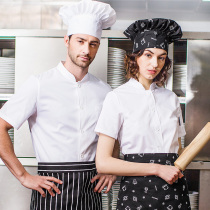 Chef overalls summer short sleeve breathable men and women Hotel Hotel rear kitchen long sleeve white western restaurant chef clothes