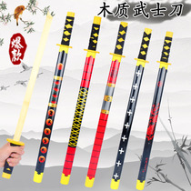 Wooden Warrior Knife Sword Temple Scenic Area Scenic Spot of Toys Toys Toys Great Knife Plot of Scenic Spots Hot Sell