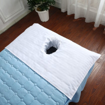 Pure cotton hole towel Beauty salon massage mattress Face towel lying pillow towel Cotton cloth head towel Massage hole pad