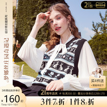 Yigu Xiangfeng knitted vest women 2021 Spring and Autumn New Fashion simple loose V collar wear Joker vest
