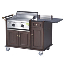 Buffet Equipment Car Day Style Board Burning Car Gas Frying and Iron Plate Burning