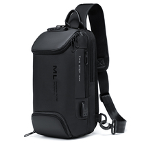 Chest Bag Male Tide Card Large Capacity Multi Functional Anti-Theft Inclined Satchel Travel Outdoor Sports Casual Chest Front Bag Youth