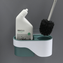 Toilet brush double wash toilet brush long handle to dead corner soft hair hanging wall home toilet cleaning set