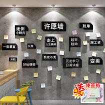Wish wall wishing wall message board sticker milk tea shop wall decoration message sticker wall Net Red Wall creative wall sticker