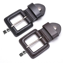 The barrier metal pi dai tou leather wrapped pin buckle with an elliptical hole belt 3 8cm