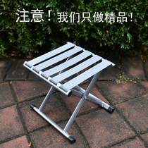 Folding chair Folding stool Adult outdoor pony tie folding portable military fishing bench Mini car artifact