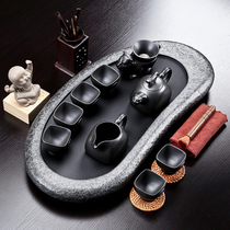 Youshang whole set of Wu Jinshi tea tray tea set set Household simple purple sand Kung Fu tea set Tea table Office tea set