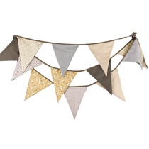 ins Korean small floral small bunting fabric pennant tent hanging decoration Childrens room decoration pendant shooting props