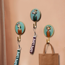 Light luxury wind ins Creative cute wall decoration hook Entrance door entrance door hanging clothing key coat hook