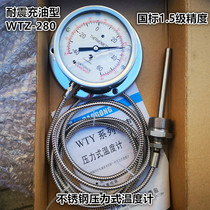 Hangzhou Fuyang thermal engineering WTQ WTZ-280BF-N shock-resistant 304 stainless steel thermometer liquefied gas tank truck