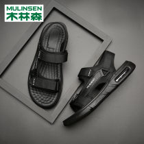 Wood Linson Air Cushion Sandals Mens Summer Outwear 2022 New Tide Men Sports Beach Shoes Non-slip Summer Cool Tug