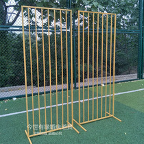 Wedding New wrought iron screen long square frame wedding stage decoration background frame geometric box decoration wedding props