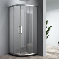 FRAE Fiery glass bathroom arc fan shower room custom partition custom bathroom moving door screen R06 series