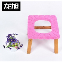 Old man Pregnant woman Children Rectangular solid wood toilet stool Squat stool seat stool chair toilet pad cover mat