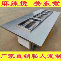 Multifunctional snack car Malatang string dining car Mobile hand push stall car mobile night market stall food truck