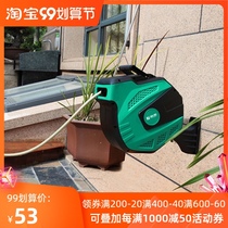 Fujiwara household car wash pipe car gardening water flower automatic telescopic shrink tube reel water drum multifunctional water gun