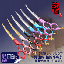 Taiwanese Xuan Bird Professional Pet Scissors Curved Cutters Hairdressing Shears 6 6 5 Inch Fine Shaping Sears