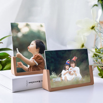 Beech photo frame 6 inch 7 inch 8 inch a4 acrylic solid wood small table exquisite U-shaped frame wash photos made of ornaments