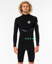RIP CURL4mm chest zipper Full body surf wetsuit wetsuit Long sleeve warm thick winter men