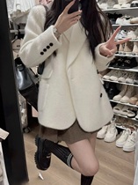 High level sensuel mink great coat 2022 winter thickened Hepburn small sub Korean tether gentle fur coats women suits