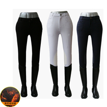 Winter plus velvet equestrian horse breeches padded thick warm breeches men and women clothing equestrian supplies