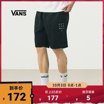 (National Day) Vans Vans official black side printing mens woven shorts artist cooperation