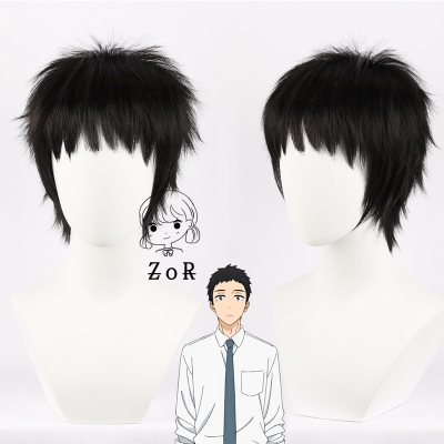 Anime My Dress-Up Darling Wakana Gojo Cosplay Wig Short Black Hair