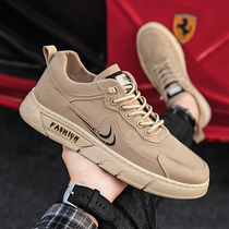  Mens shoes summer breathable thin canvas low-top board shoes mens old Beijing cloth shoes work labor insurance tide shoes