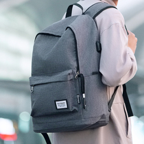 Backpack Mens Double Shoulder Bag Large Capacity Business Travel Casual Business Trips Junior High School High School College Students Computer Schoolbags Women