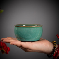 Celadon Master Cup all handmade iron tire tea cup ceramic tea cup single Cup kung fu tea set master pure handmade tea cup