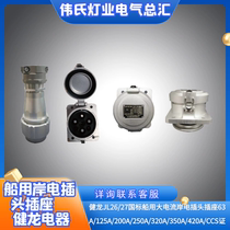 Jianlong Electric JL27 National Standard Marine High Current Shore Electric Plug and Socket 63 125 250 350A CCS Certificate