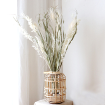  WULIHOME Tamsui River White Dried FLOWERS FLOOR-to-ceiling VASE Bamboo lantern Living room Shop window decoration