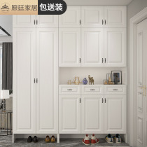 Shoes cabinet Home doorways Large-capacity Xuan cabinet integrated by wall Door Hall Cabinet Modern Minimalist multifunction into the door Shoe cabinet