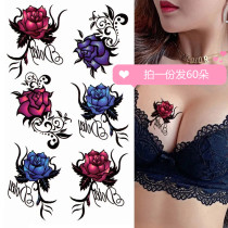 Tattoo stickers Waterproof female long-lasting rose scar cover can not wash off sexy permanent 1 year tattoo small pattern stickers