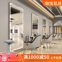 Net Red new hair salon mirror table single-sided double-sided landing simple fashion hairdressing mirror