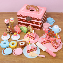 Children's Kitchen Toys Girls Play House Simulation Kitchenware Fruit Chichele Cake 3-9 Princess Girl Gift