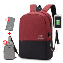 Mens backpack Large capacity Business travel Laptop bag Business School bag