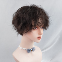  Belle wig female cute short curly hair corn perm natural short hair whole top fashion net red fake hair wool curl short hair