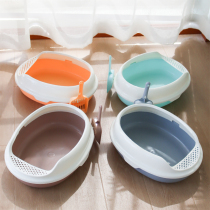 Cat litter basin Large splash-proof full semi-enclosed cat litter basin Small kitten deodorant Cat toilet deodorant cat supplies
