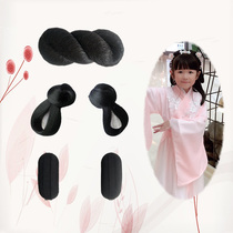 Ancient costume Hanfu wig children fairy suit twist bag novice flower thousand bone set COS ancient style hanfu wig