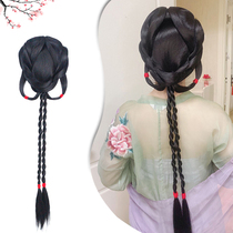 Ancient costume wig female hand disabled party easy to fix Hanfu retro lazy one-piece performance