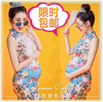 16 exhibition Pictures Photography Photography Write True Topic Broken Flowers Sexy ancient dress Printed Qipao Pregnant Woman Photos of Costume Mommy