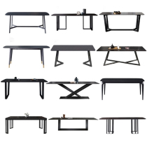 Nordic Rock Board Desk Conference Table Negotiation Table Minimal Long Table Home Dining Table Computer Table and Chair Combination Customization