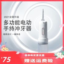 Holoya portable household electric tooth punch 4-speed mode Strong power and long-lasting battery life