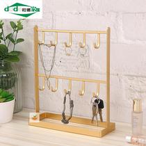 Desktop iron jewelry jewelry Jewelry earrings hanging rack necklace shelf display display stand porch key rack storage ornaments
