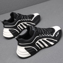 2022 Casual Sneakers Men in Heightening 100 Hitch Breathable Spring Autumn 100 Hitch Amani Genuine Leather Board Shoe Tide Card