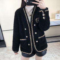 Small fragrant wind short cashmere coat Lamb hair coat female winter fur one 2021 Haining young fur