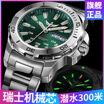 Wild Wolf Watch Flagship  Nameplate Mechanical Watch Fully Automatic Male Watch Swiss Night Light Water Ghost Waterproof Sport
