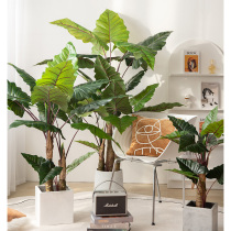 Simulation green plant potted plant decoration landscaping simulation plant floor window ornaments fake tree living room indoor fake plant